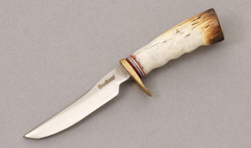 Jerry Bodner Miniature Randall Model 7 with Stag Handle handle material - Obverse Side - Item #KLC08579