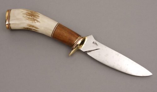 Irvin Campbell Hunter with Stag Horn & Wood Handle handle material - Obverse Side - Item #KLC08587