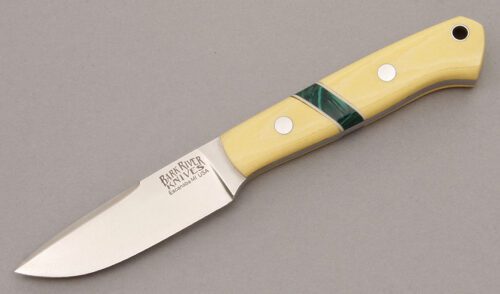 Bark River Knife & Tool Little Creek with Antique Ivory Micarta handle material - Obverse Side - Item #KLC08590