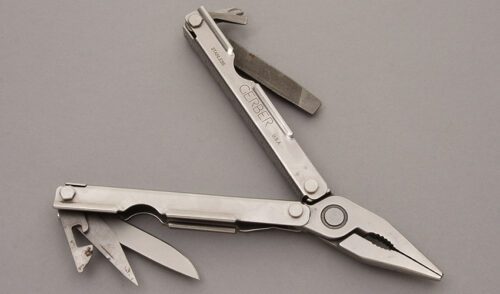 Gerber Knives Multi-Tool with Stainless handle material - Obverse Side - Item #KLC08634