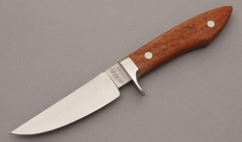 Camillus Cutlery Model 403 Fisk Hunter with Bubinga Wood handle material - Obverse Side - Item #KLC08645