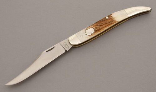A.G. Russell Grandads Toothpick with Stag Scales handle material - Obverse Side - Item #KLC08686