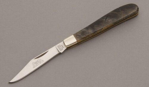 Camillus Cutlery Slip Joint Folder with Italian Marble Scales handle material - Obverse Side - Item #KLC08689