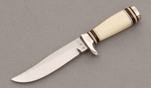 Joe Anderson Miniature Hunter with Antique Ivory Handle handle material - Obverse Side - Item #KLC08750