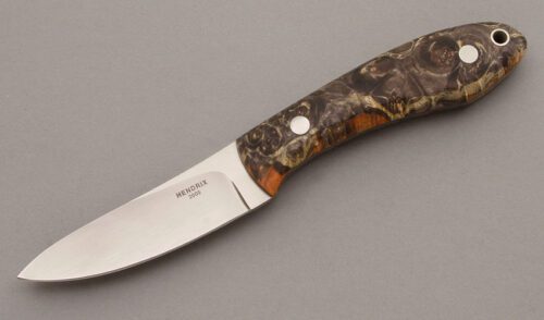Wayne Hendrix Semi-Skinner with Box Elder Burl Wood handle material - Obverse Side - Item #KLC08772