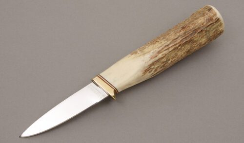 Gerber Knives C300A Hunter with Stag Handle handle material - Obverse Side - Item #KLC08792