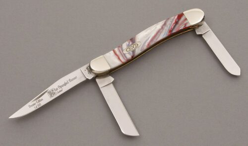 Case Cutlery 9318 Stockman with Red White & Blue Corelon handle material - Obverse Side - Item #KLC08811