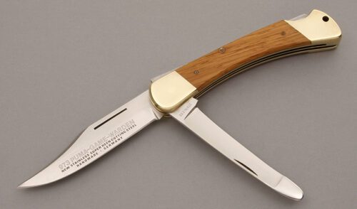 Puma Knives 973 Game-Warden with Exotic Wood Handle Scales handle material - Obverse Side - Item #KLC08825