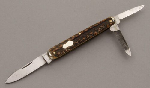 Graef & Schmidt Welkut Whittler with Stag Handle Scales handle material - Obverse Side - Item #KLC08836