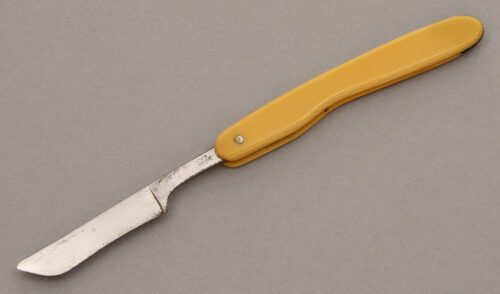 R. Klaas Corn Knife with Ivory Celluloid handle material - Obverse Side - Item #KLC08851