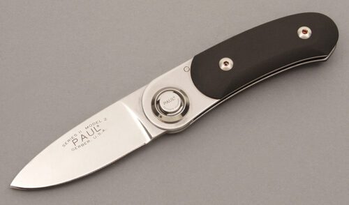 Gerber Knives Paul Series II Model 2 with Black Zytel handle material - Obverse Side - Item #KLC08862