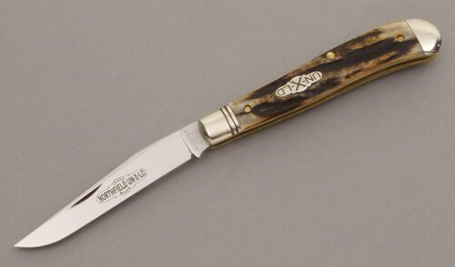 Great Eastern Cutlery 488110 Trapper with Stag Handle Scales handle material - Obverse Side - Item #KLC08875