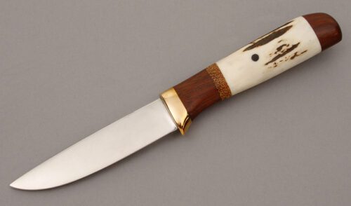 Karl Schroen Hunter with Stag & Cocobolo Wood handle material - Obverse Side - Item #KLC08895