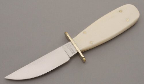 Marble's Knives Cowboy with Natural Smooth Bone handle material - Obverse Side - Item #KLC08916