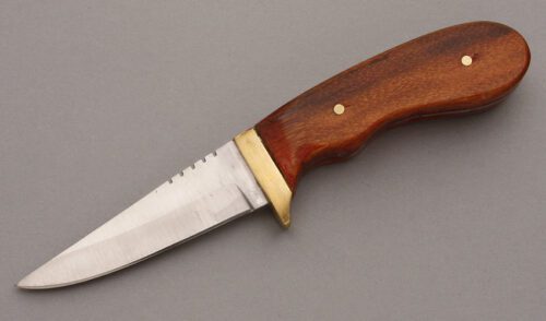 Jerry Sokol Hunter with Bubinga Wood Handle Scales handle material - Obverse Side - Item #KLC08945