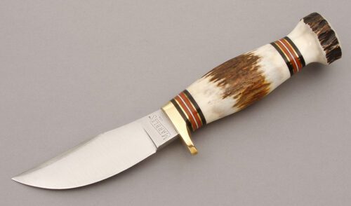 Marble's Knives Fieldcraft with Stag Handle handle material - Obverse Side - Item #KLC08952