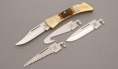 Case Cutlery XX Changer with Jigged Bone Handle Scales handle material - Obverse Side - Item #KLC08961