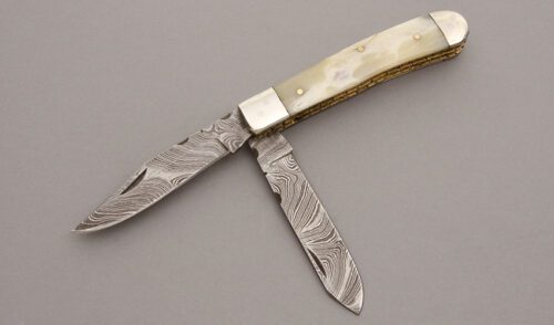 Unknown Maker Trapper with Smooth Bone handle material - Obverse Side - Item #KLC08976