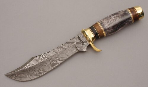 Bill Anderson Hunter with Giraffe Bone Handle handle material - Obverse Side - Item #KLC09000