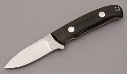 Dozier Knives Arkansas Traveler with Black Micarta Scales handle material - Obverse Side - Item #KLC09017