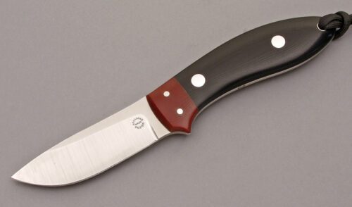 Dozier Knives K-30 Whitetail Skinner with Black G10 handle material - Obverse Side - Item #KLC09019