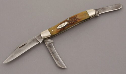 Case Cutlery 5347HP Stockman with Stag Handle Scales handle material - Obverse Side - Item #KLC09022