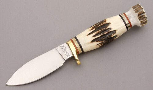 Marble's Knives Sport with Stag Handle handle material - Obverse Side - Item #KLC09039