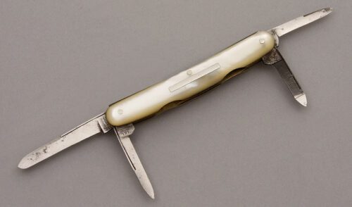 IXL George Wolstenholm Congress with Mother of Pearl Handle Scales handle material - Obverse Side - Item #KLC09063