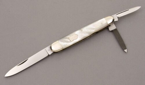 J.A. Henckels Whittler with Mother of Pearl handle material - Obverse Side - Item #KLC09103