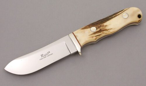 Rigid Knives Skinner with Stag Handle handle material - Obverse Side - Item #KLC09106