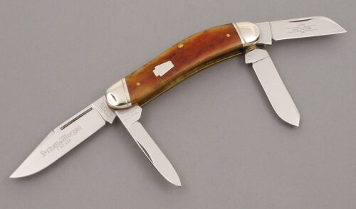 Schatt & Morgan Series XIX Sowbelly with October Harvest Smooth Bone handle material - Obverse Side - Item #KLC09109