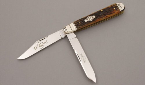 Schatt & Morgan 042129 English Jack with Worm Groove Jigged Bone handle material - Obverse Side - Item #KLC09129