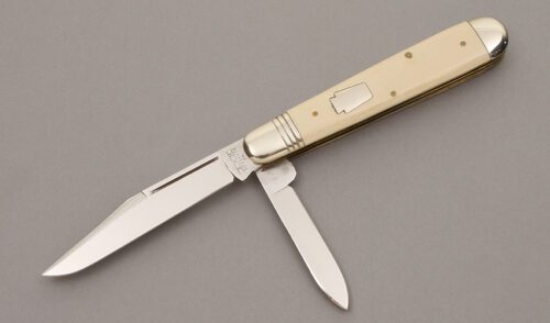 Schatt & Morgan AGR Exclusive English Jack with Mammoth Ivory Handle Scales handle material - Obverse Side - Item #KLC09137