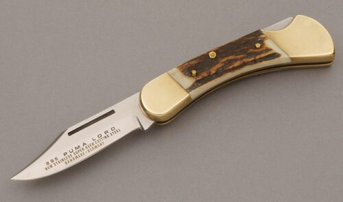 Puma Knives Model 210895 Lord Lockback with Stag Handle Scales handle material - Obverse Side - Item #KLC09138