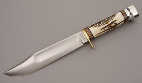 Marble's Knives Ideal with Stag Handle handle material - Obverse Side - Item #KLC09155