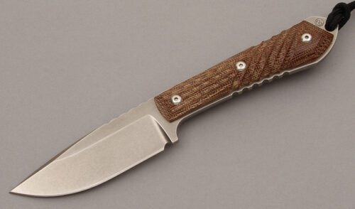 Chris Reeve Nyala Hunter with Brown Canvas Micarta handle material - Obverse Side - Item #KLC09171