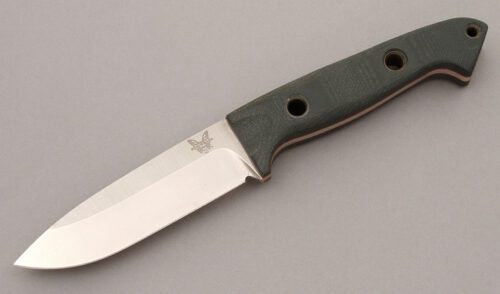 Benchmade Knives Model 162 Sibert Bushcraft with Green G-10 Scales handle material - Obverse Side - Item #KLC09189