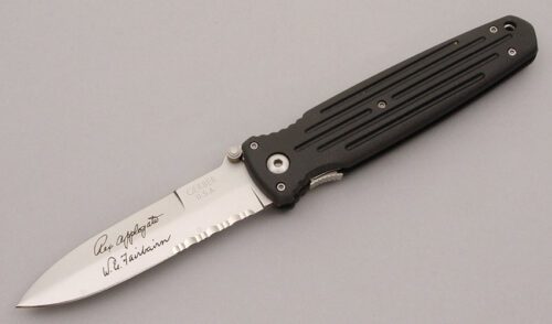 Gerber Knives Applegate/Fairbairn Combat with FRN handle material - Obverse Side - Item #KLC09233