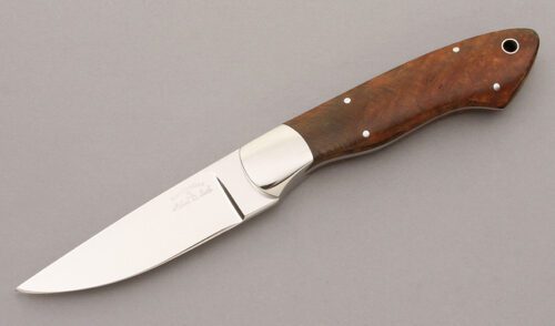 Michael Smith Hunter with Exotic Wood Handle Scales handle material - Obverse Side - Item #KLC09239