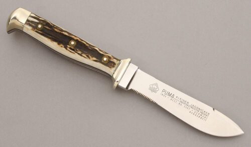 Puma Knives 3587 Jagdnicker Hunter with Stag Scales handle material - Obverse Side - Item #KLC09271