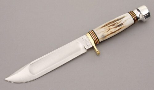 Marble's Knives Ideal with Stag Handle Scales handle material - Obverse Side - Item #KLC09277