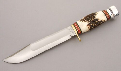 Marble's Knives Ideal with Stag Handle handle material - Obverse Side - Item #KLC09295