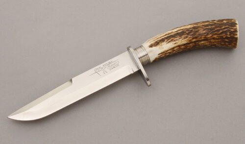 Mikov Knives Hunter with Stag handle material - Obverse Side - Item #KLC09300