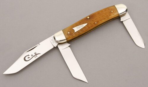 Case Cutlery 6340 Stockman with Jigged Bone Scales handle material - Obverse Side - Item #KLC09306