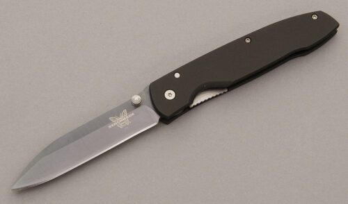 Benchmade Knives Model 450 Park Avenue with Titanium Handles handle material - Obverse Side - Item #KLC09328