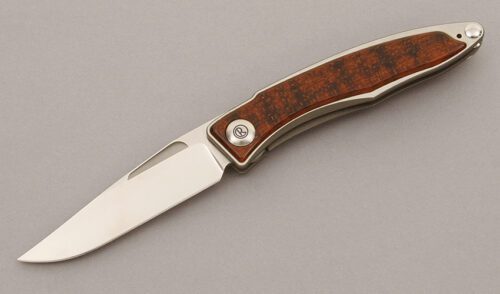 Chris Reeve Mnandi Linerlock with Titanium Frame handle material - Obverse Side - Item #KLC09338