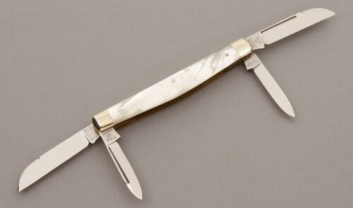 Hen & Rooster Model 114 Congress with Mother of Pearl handle material - Obverse Side - Item #KLC09343