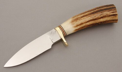 BlackJack Knives Woodsman with Stag Handle handle material - Obverse Side - Item #KLC09345