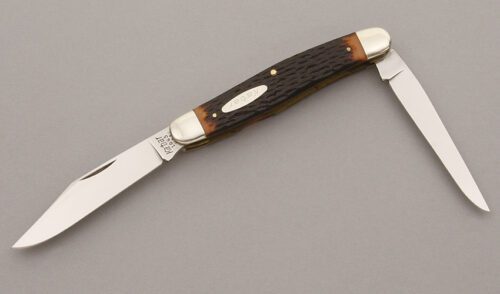 Ka-Bar Knives Model 1063 Muskrat with Jigged Delrin handle material - Obverse Side - Item #KLC09370