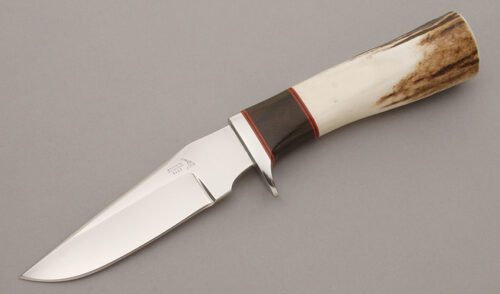 Keith Murr Hunter with Stag & Ebony Handle handle material - Obverse Side - Item #KLC09381
